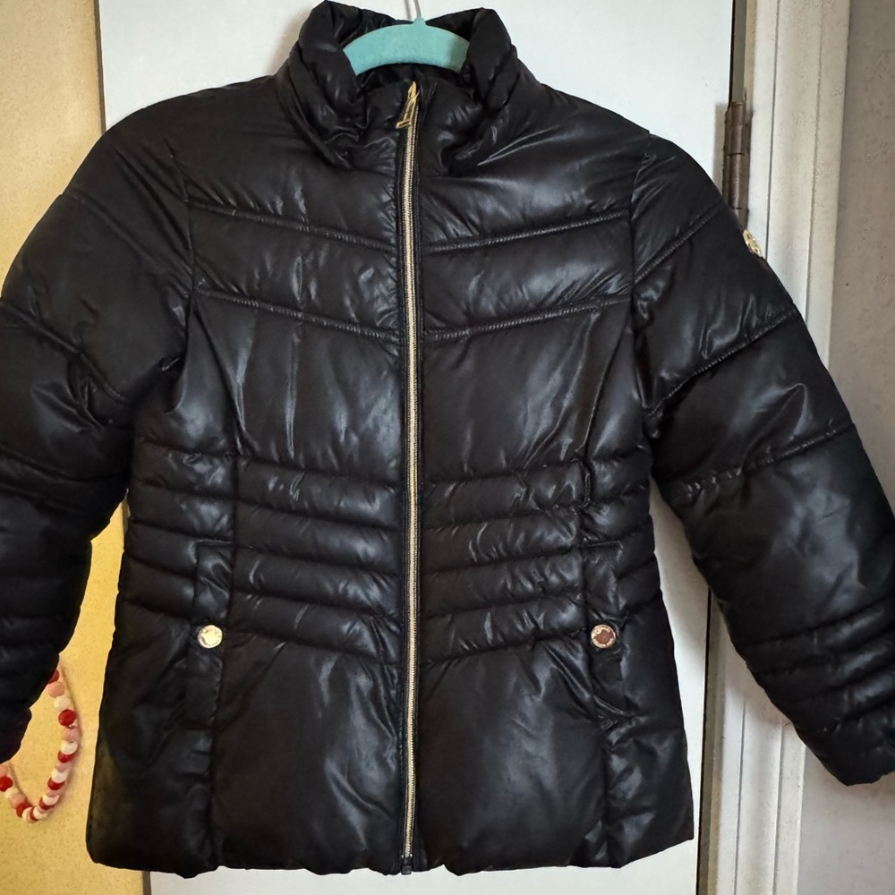 Girls Black Puffer Jacket